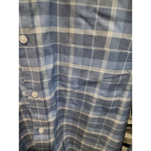 Tommy Hilfiger Men’s All-Season Stretch Dress Shirt Regular Fit Large Blues - Picture 5 of 8